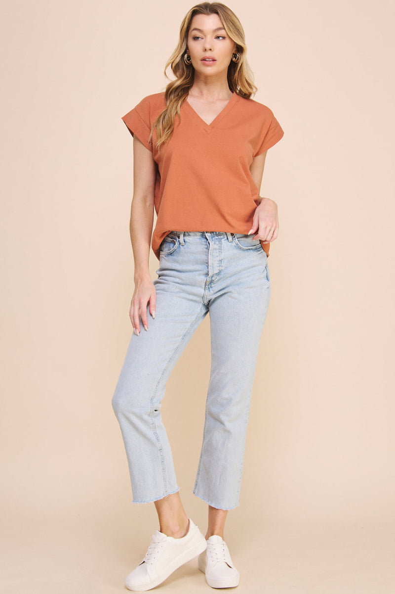 Anna V neck Top