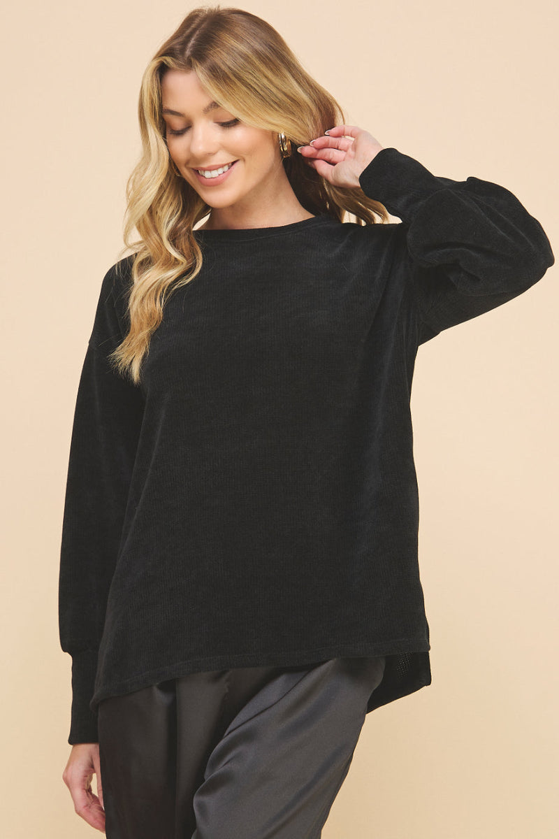 Chenille Crewneck Sweater