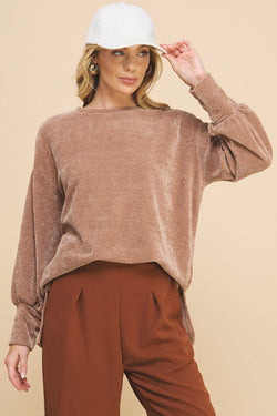 Chenille Crewneck Sweater
