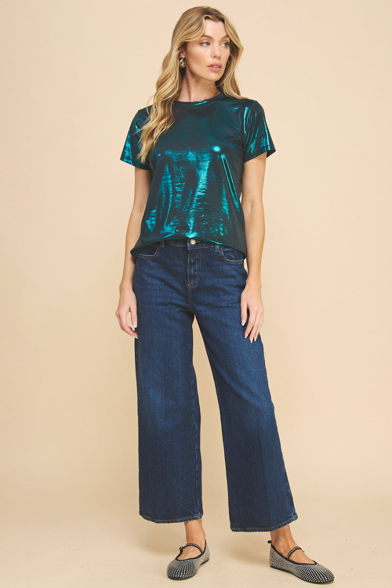Metallic Basic t-shirt