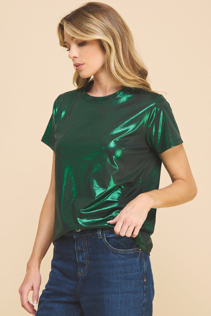 Metallic Basic t-shirt