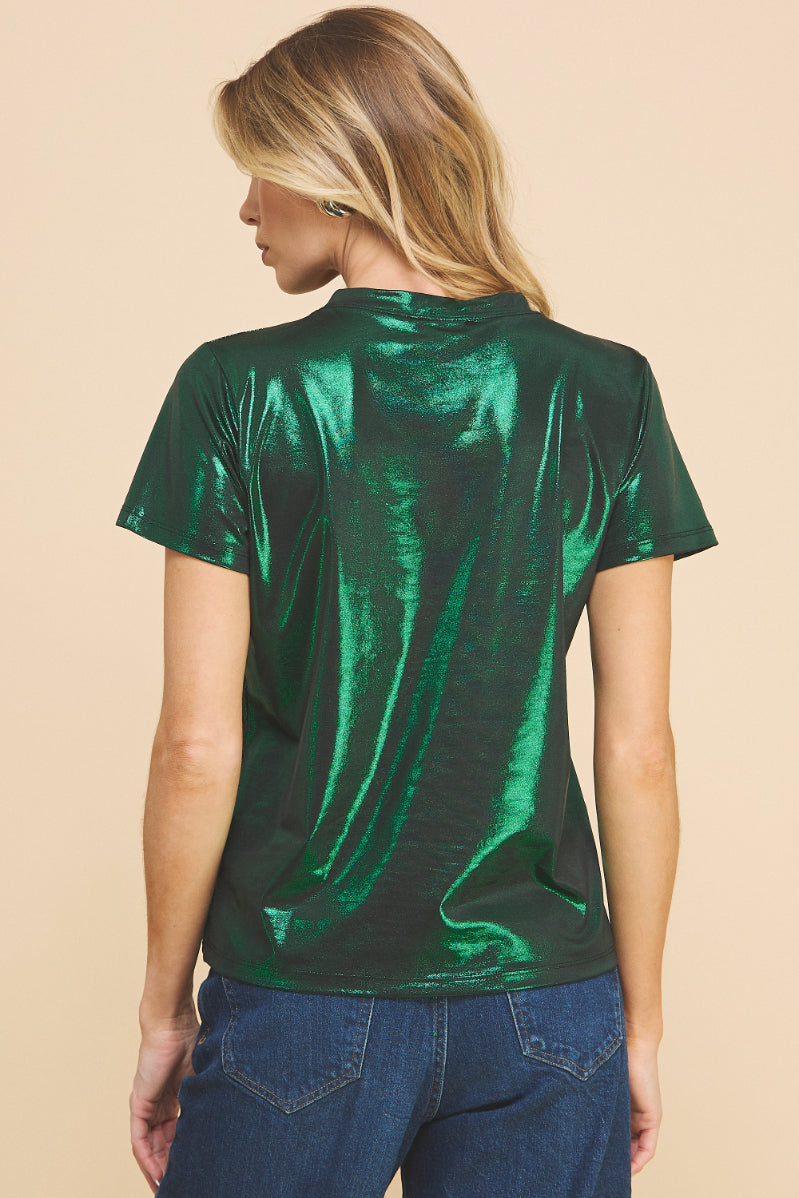 Metallic Basic t-shirt