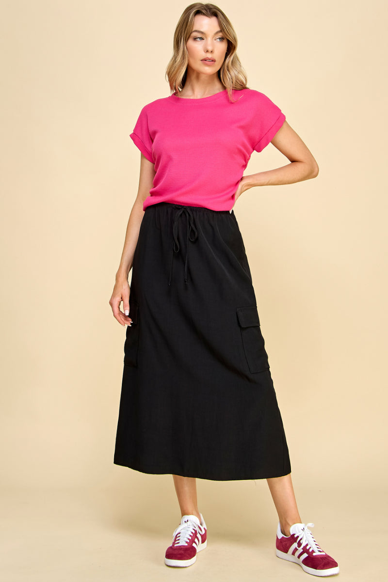 Oriana Side Ruched Top Thermal