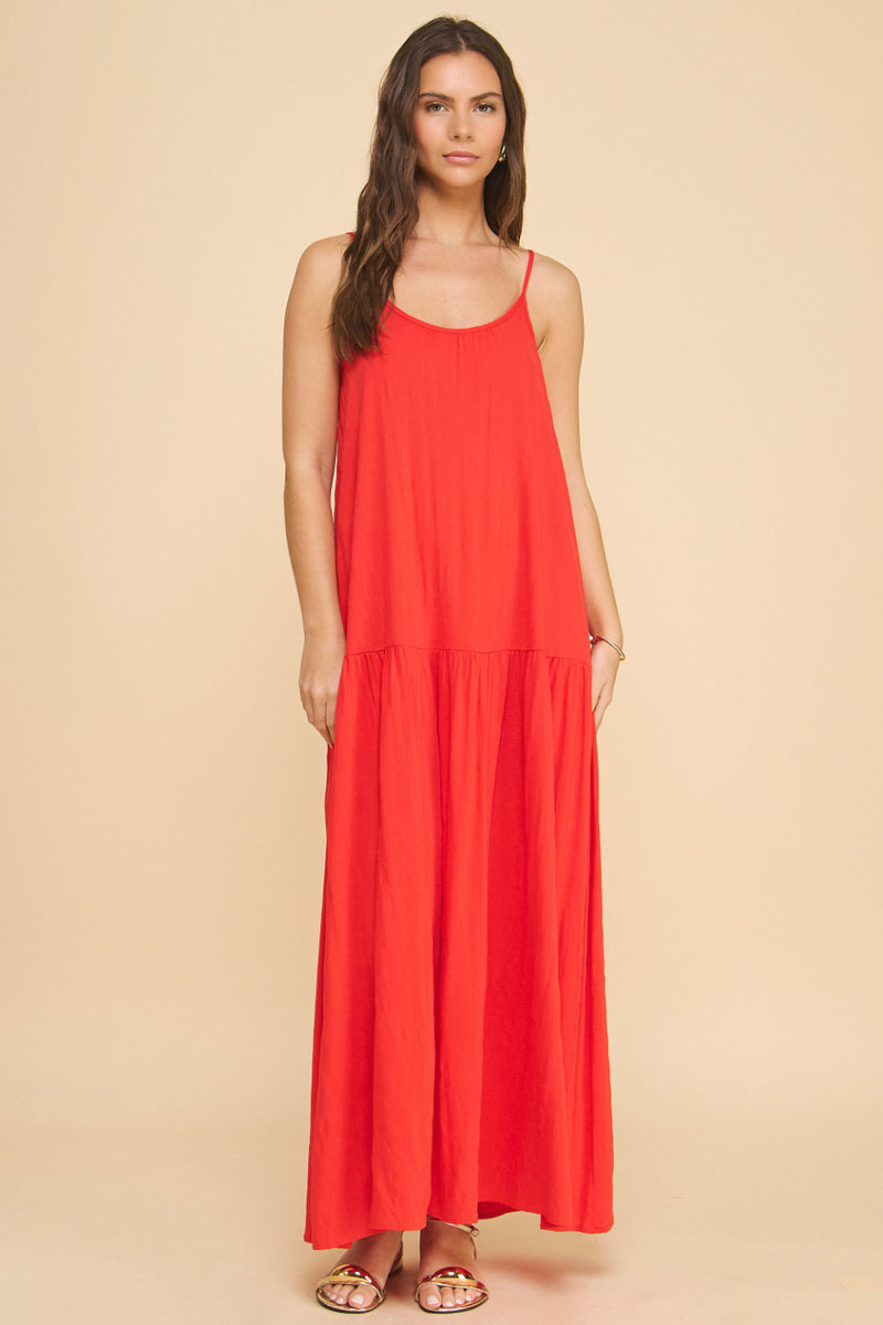 Maui Drop-Waist Maxi Dress