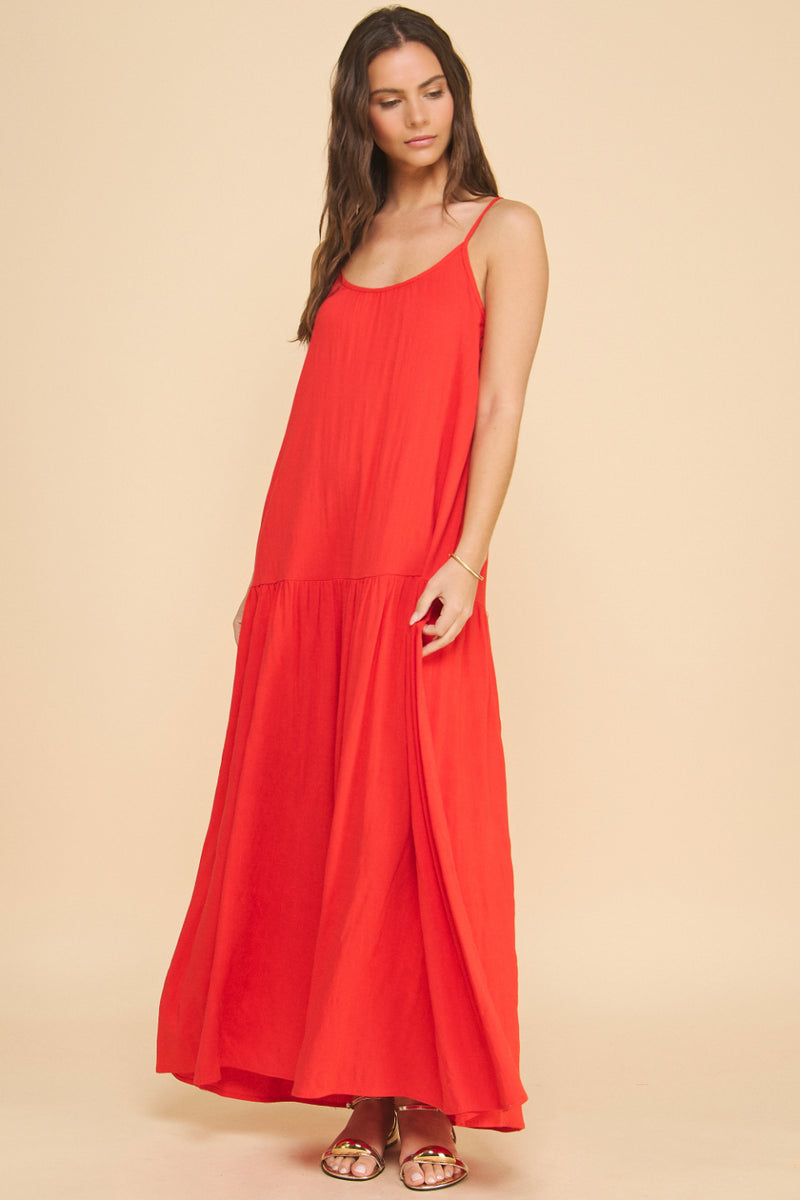 Maui Drop-Waist Maxi Dress