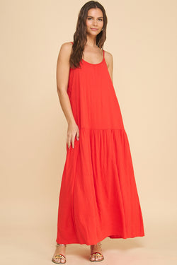 Maui Drop-Waist Maxi Dress