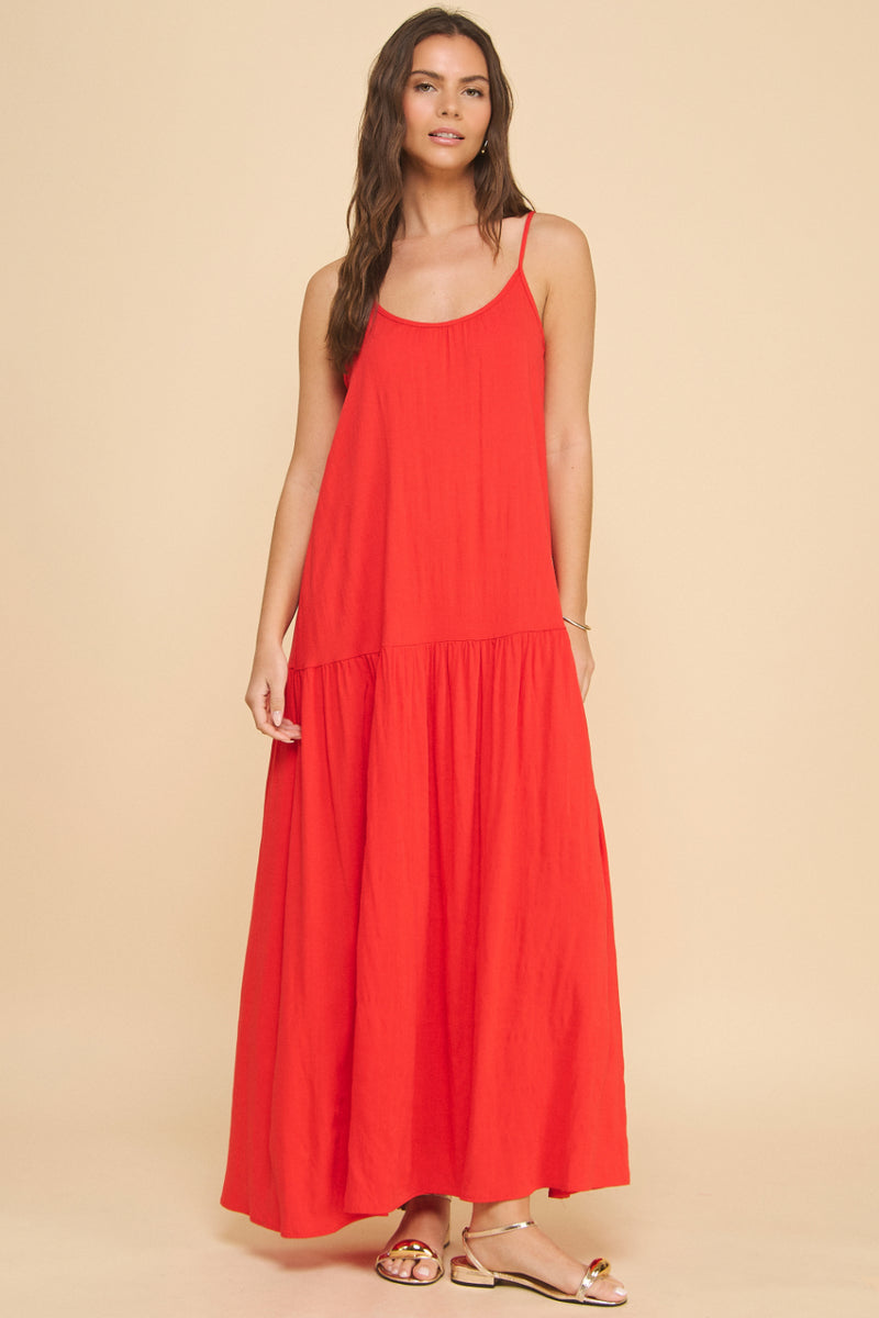 Maui Drop-Waist Maxi Dress