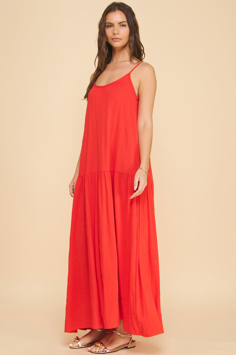 Maui Drop-Waist Maxi Dress