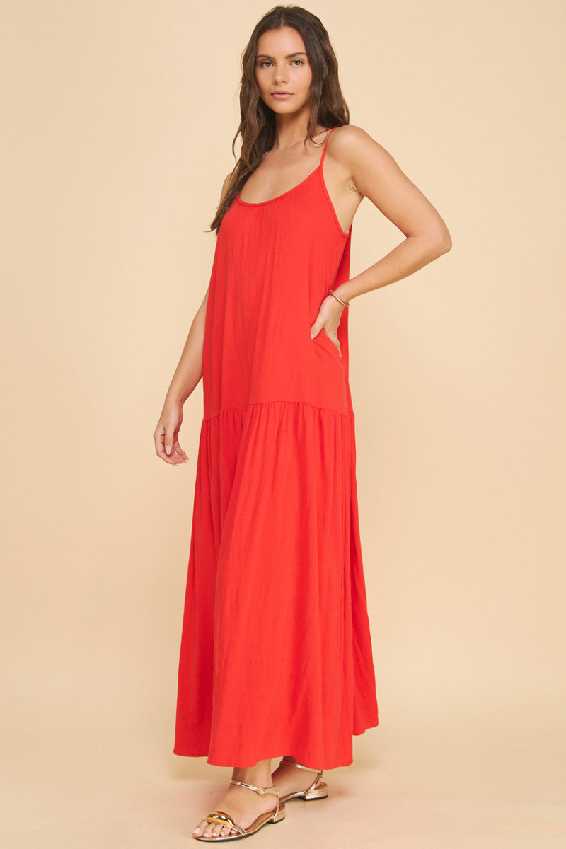 Maui Drop-Waist Maxi Dress