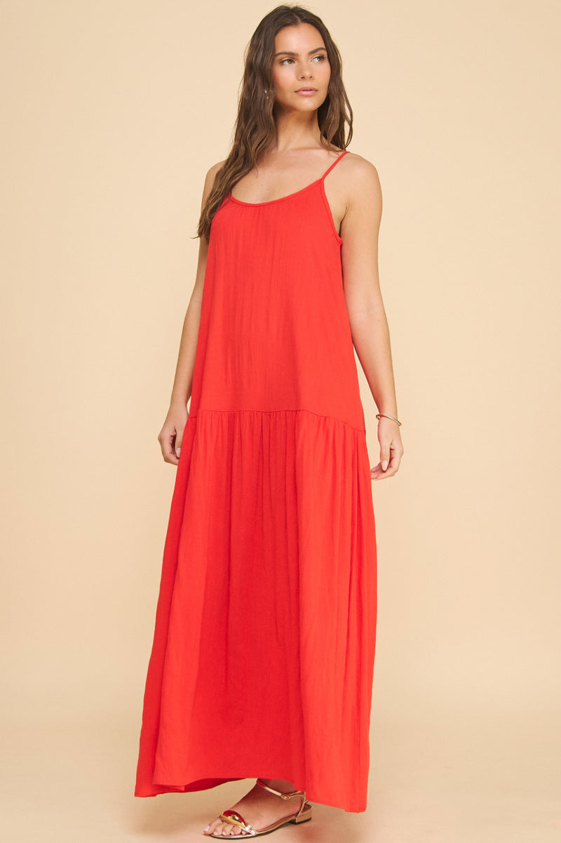 Maui Drop-Waist Maxi Dress