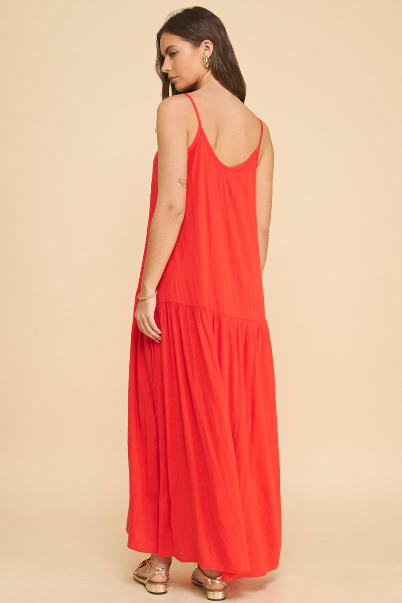 Maui Drop-Waist Maxi Dress