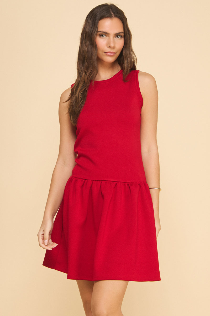 Abby Drop-Waist Short Dress