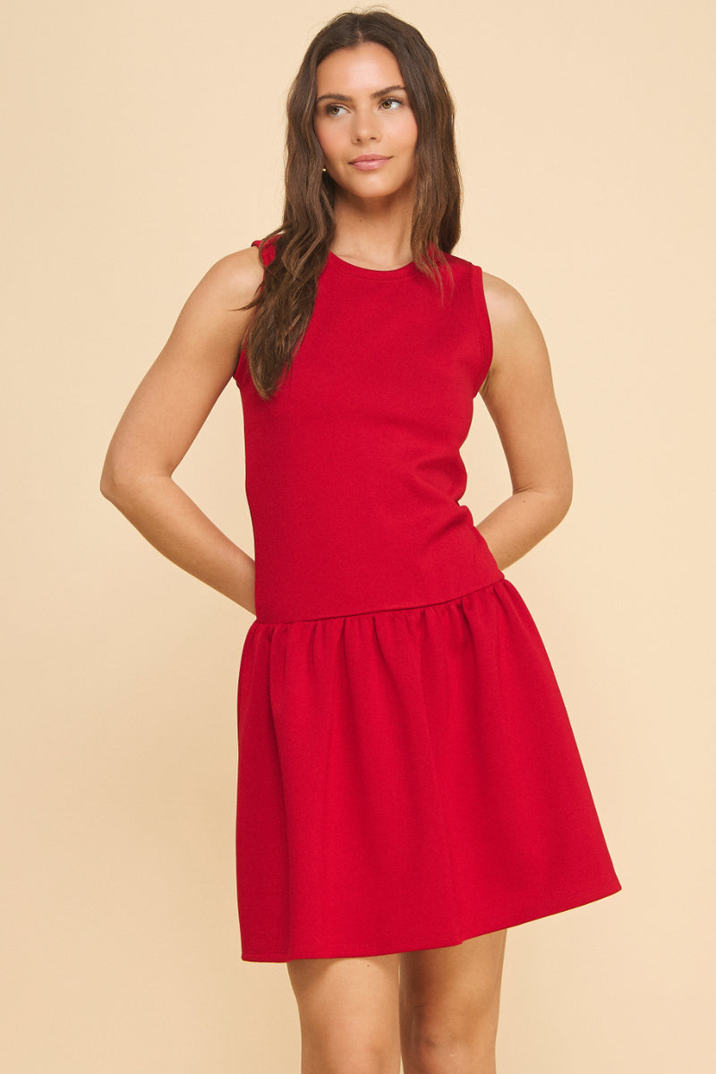 Abby Drop-Waist Short Dress