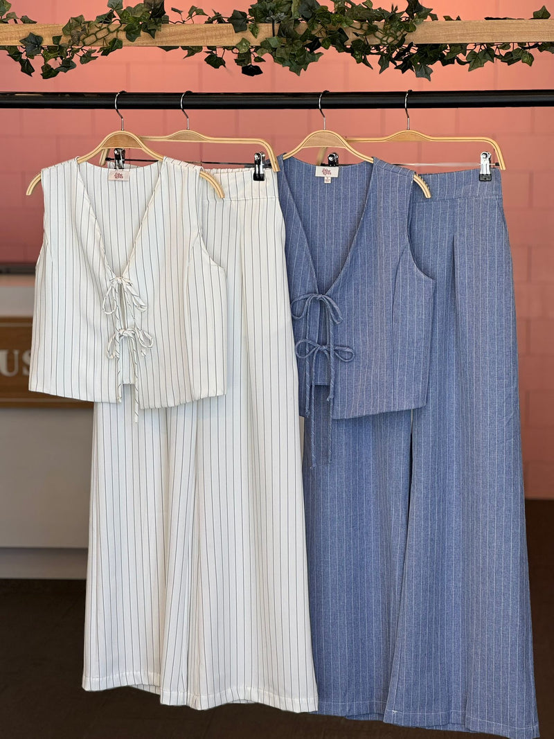 Pin Stripe Flowy Pants